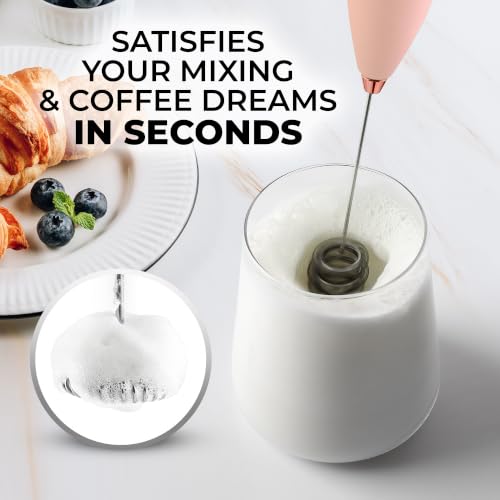 Powerful Milk Frother Wand With Duracell Batteries