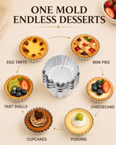 6Pcs Tart Molds (6 Count)