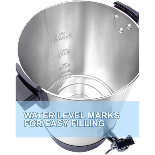 SR CP Commercial Grade Stainless Steel Percolate Coffee Maker Hot Water Urn for Catering