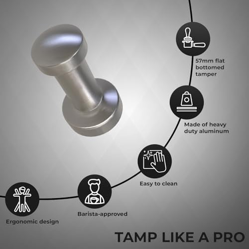 57mm Aluminum Espresso Tamper for Barista Coffee Tamping Tool