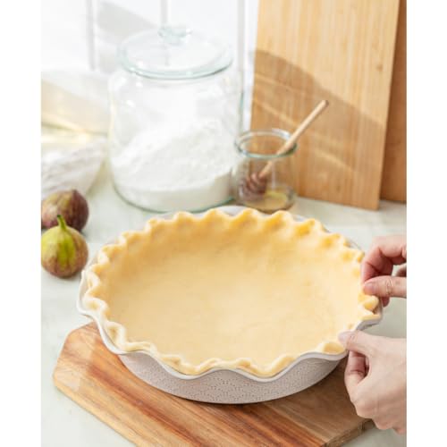 Ceramic Deep Pie Pan for Baking