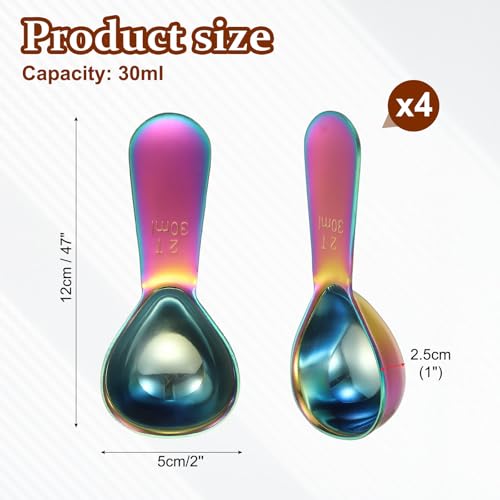 2Pcs Stainless Steel Coffee Scoop (4 Count)