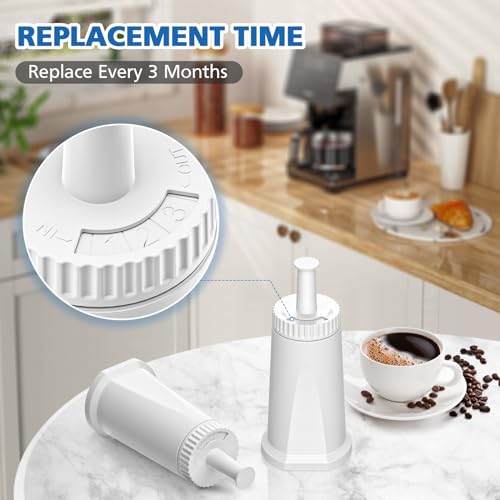 Water Filter Replacement for Breville Espresso Machine Barista Touch BES880 (4 Count)