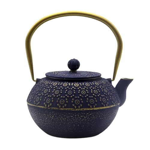 33.8oz Small Cast Iron Tea Kettle for Stovetop