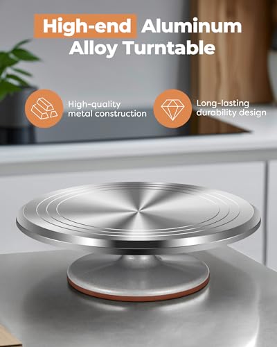 Aluminum Cake Stand Turntable for Party