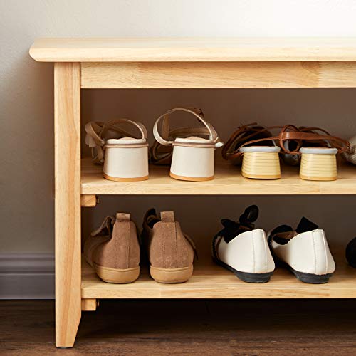 Shoe Rack Bench Wooden Storage Bench Entryway Bench