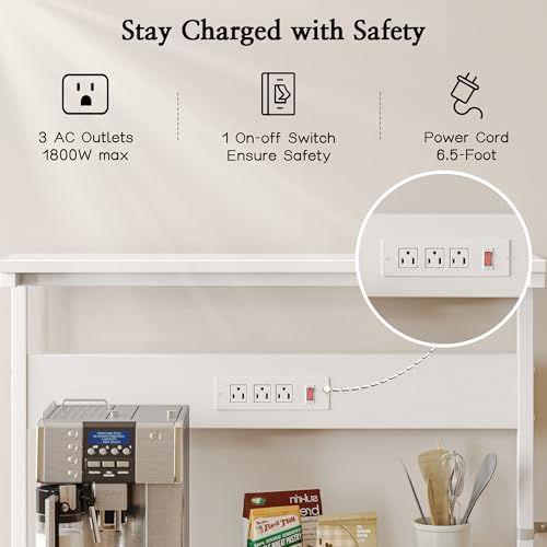 Bakers Rack with Power Outlets