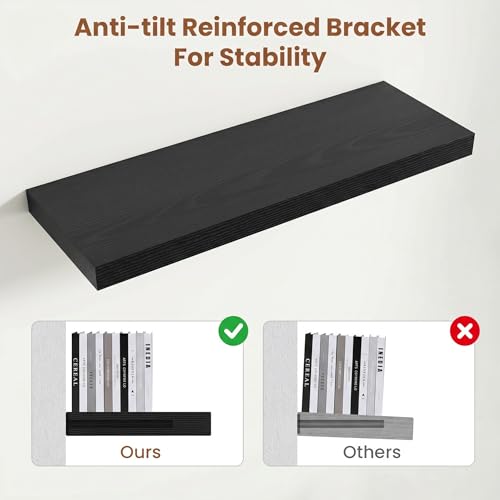 Floating Shelves for Wall 18x12” Set of 2 (2 Count)