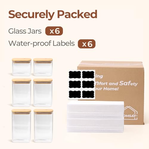Glass Pantry Storage Containers (6 Count)
