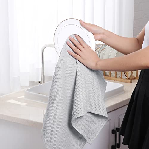 100% Cotton Waffle Weave Kitchen Dish Towels 4 (4 Count)
