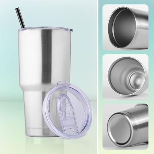 30oz Tumbler Bulk with Lid and Straw (8 Count)
