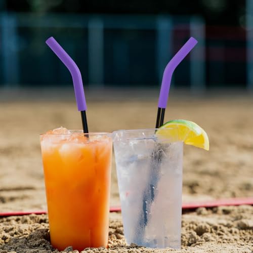 6pcs Food Grade Silicone Straw Tips (6 Count)