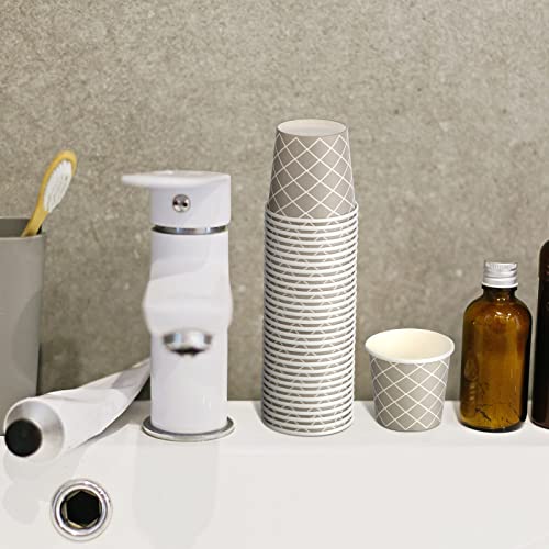 100 Pcs Count 3 oz Disposable Coffee Cups Disposable Espresso Cups Small Paper Cups 3 oz Cups for Coffee Tea Cocoa Juice Mini Paper Cups for Cafes Offices and Home