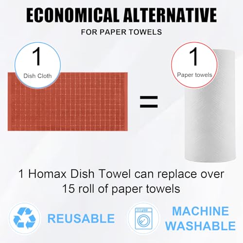 100% Cotton Terry Kitchen Towels (6 Count)