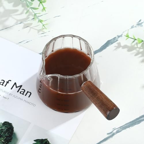 6 oz Glass Measuring Cups with Spout (6 Ounce)