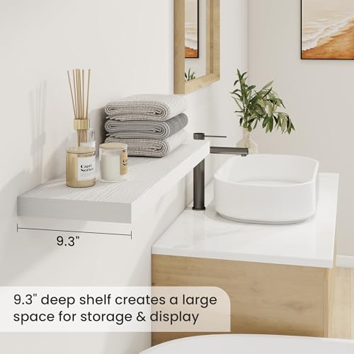 9.3Inch Deep Floating Shelves for Wall (2 Count)
