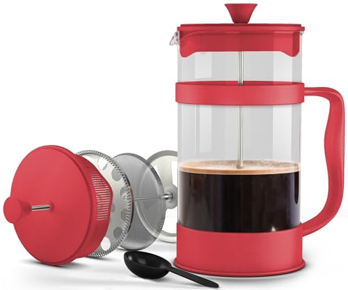 Borosilicate Glass French Press Coffee Maker 12 Oz