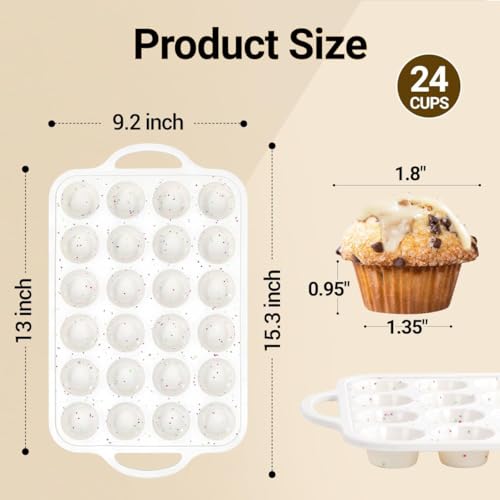 Silicone Mini Muffin Pan (2 Count)
