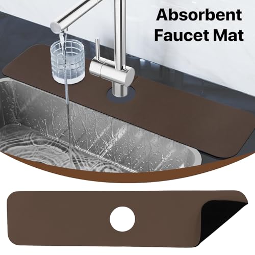 Dish Drying Mat + Faucet Mat for Kitchen Sink (2 Count)