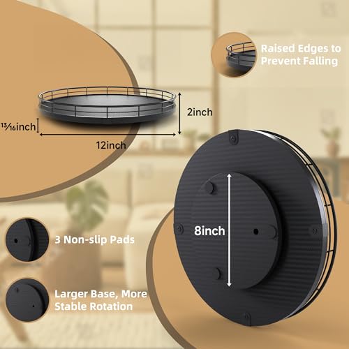 12" Lazy Susan Turntable Organizer for Table Top