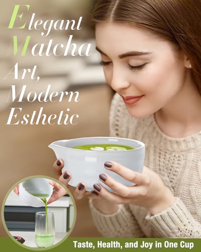 White Matcha Whisk Set (17 Ounce)