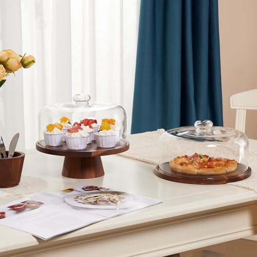 Wooden Cake Stand with Lid