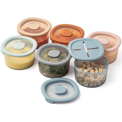 Silicone Snack Containers for Kids & Toddlers (8 Fl Oz)