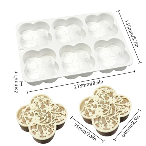 Four Leaf Clover Shape Silicone Mold Cake Mould Cone Mousse Dessert Decorating Tools Kitchen Accessories