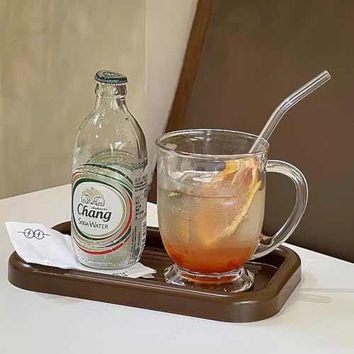 Clear Glass Coffee Mugs Set of 4 (4 Count)