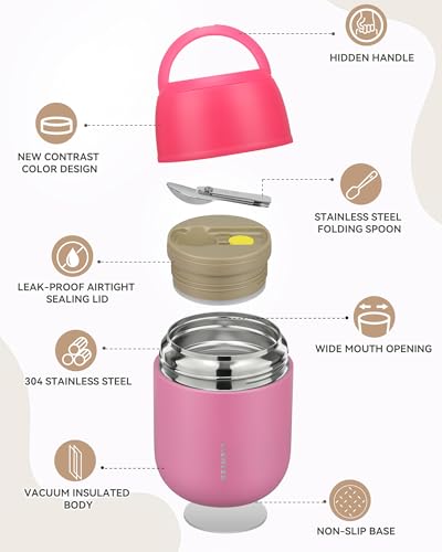 17oz Insulated Food Jar with Spoon