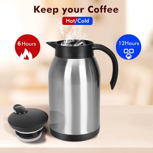 40oz Stainless Steel Thermal Coffee Carafe Dispenser