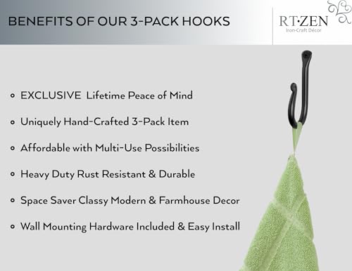 Wall Mount Hook Set (3 Count)