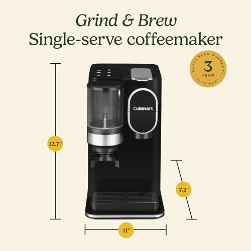 Single Serve Coffee Maker + Coffee Grinder with 8 oz