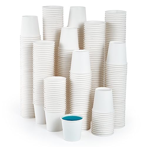 2 oz Bathroom Cups 360 Pack Small Paper Cup White Mouthwash Cup (360 Count)