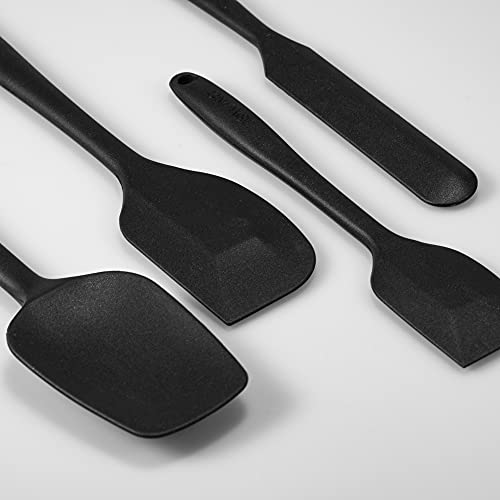 4 Piece Silicone Spatula Set with Stainless Steel Core (4 Count)