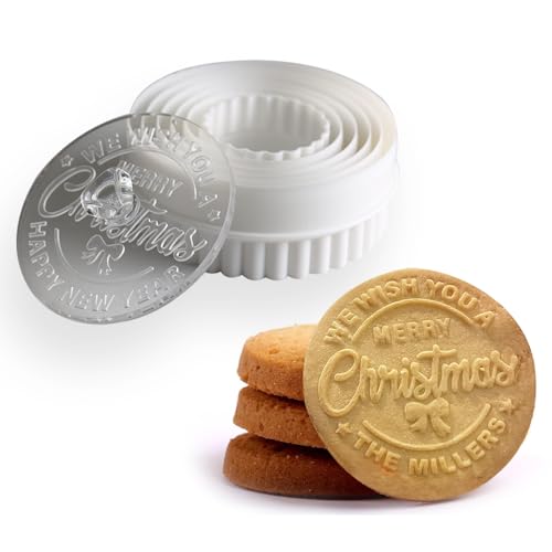 Personalized Christmas Cookie Stamps Customizable Name Cookie Stamps With Handle Cutter For Cookie Baking Decorating Cakes And Handmade Christmas Gifts Perfect