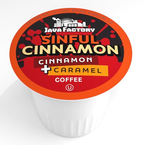 Coffee Pods Cinnamon Flavored Coffee Compatible with K Cup Brewers Including 2.0 (40 Count)