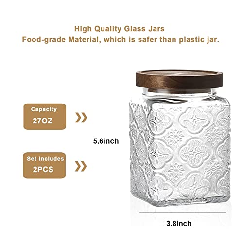 Vintage Glass Airtight Storage Jar Set of 4