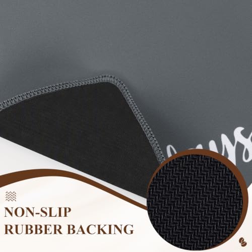 Coffee Mat 2 Pack 12x19 Inch Absorbent Non