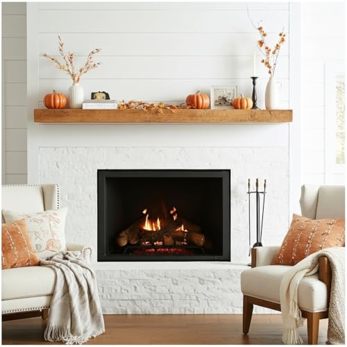Reclaimed Wood Fireplace Mantel Shelf