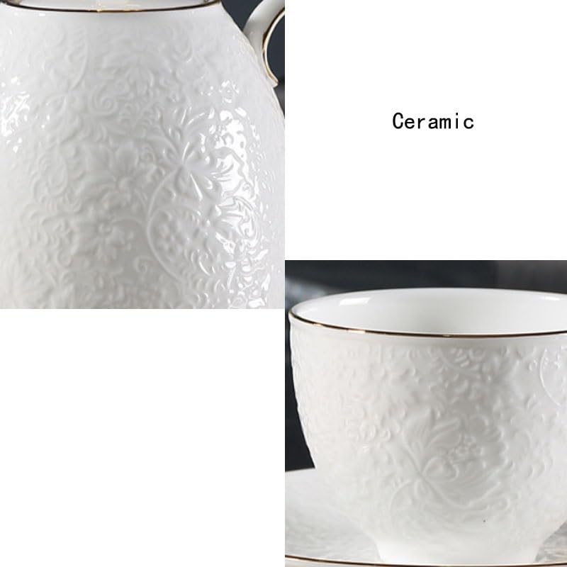 Light Luxury Bone China Coffee Cup Afternoon Tea Teapot Sets Banquet Set Bring Tray of Wedding Gifts