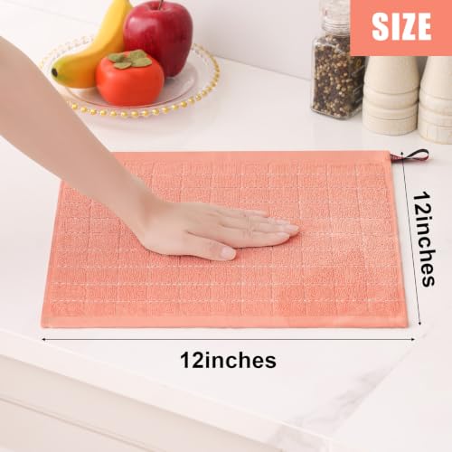 100% Cotton Terry Kitchen Dish Cloths (12 Count)