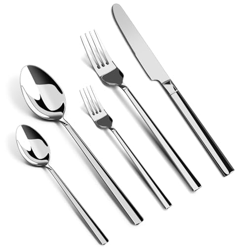 5 Piece Stainless Steel Flatware Set for 1