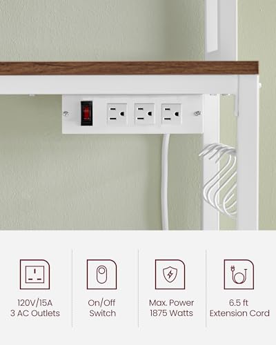 Bakers Rack with Power Outlet
