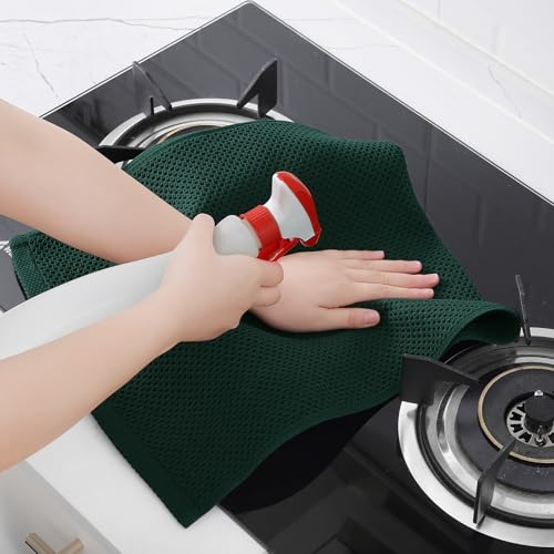 100% Cotton Waffle Weave Kitchen Dish Towels 6 (6 Count)