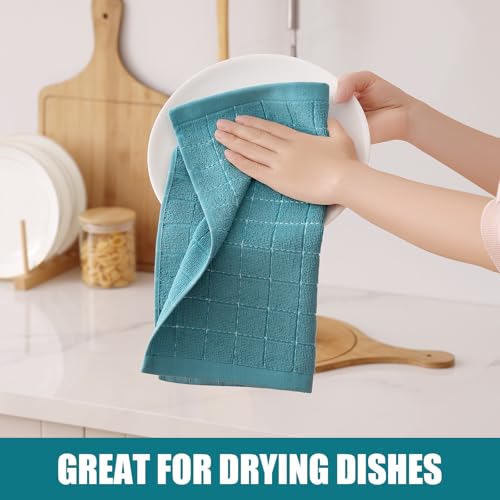 100% Cotton Terry Kitchen Dish Cloths (8 Count)