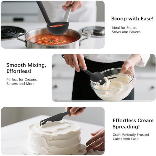 Silicone Kitchen Cooking Utensils Set (14 Count)