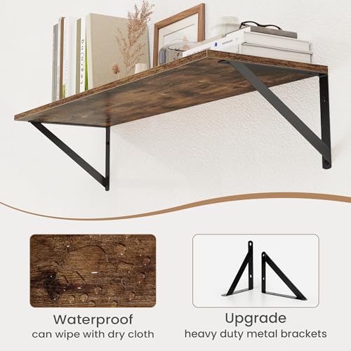 Deep Floating Shelves for Wall (2 Count)