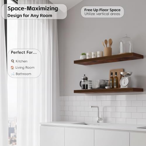 Floating Wall Shelves (2 Count)