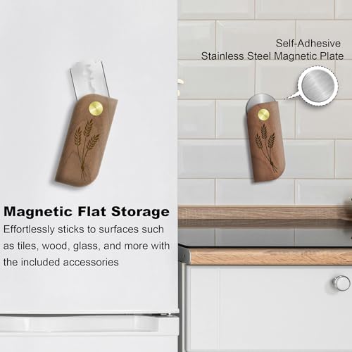 Magnetic Bread Lame Sourdough Scoring Tool Easy Scoring Knife for Bread Baking Scorer Cutter for Homemade Slashing with 10 Razor Blades